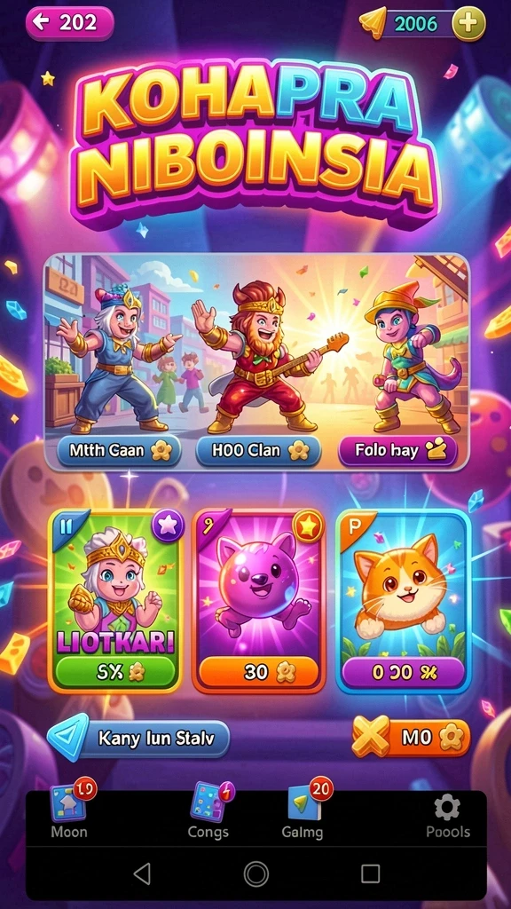 aa62 - Layar menampilkan multiplayer mode dengan teman-teman dalam pertempuran.