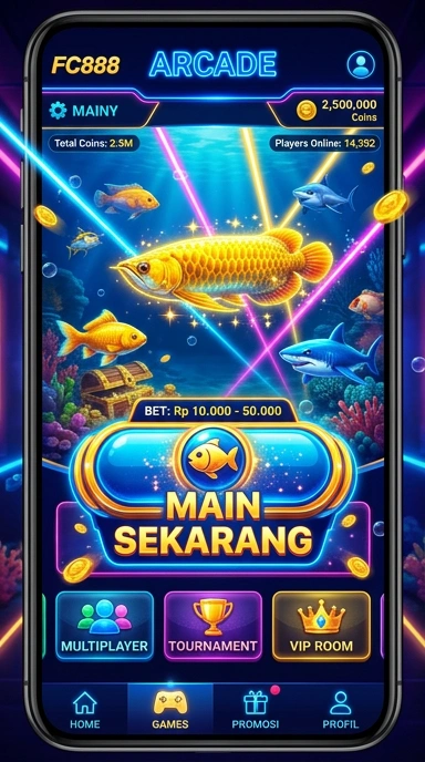Layar utama fc888 — antarmuka bersih setelah instalasi